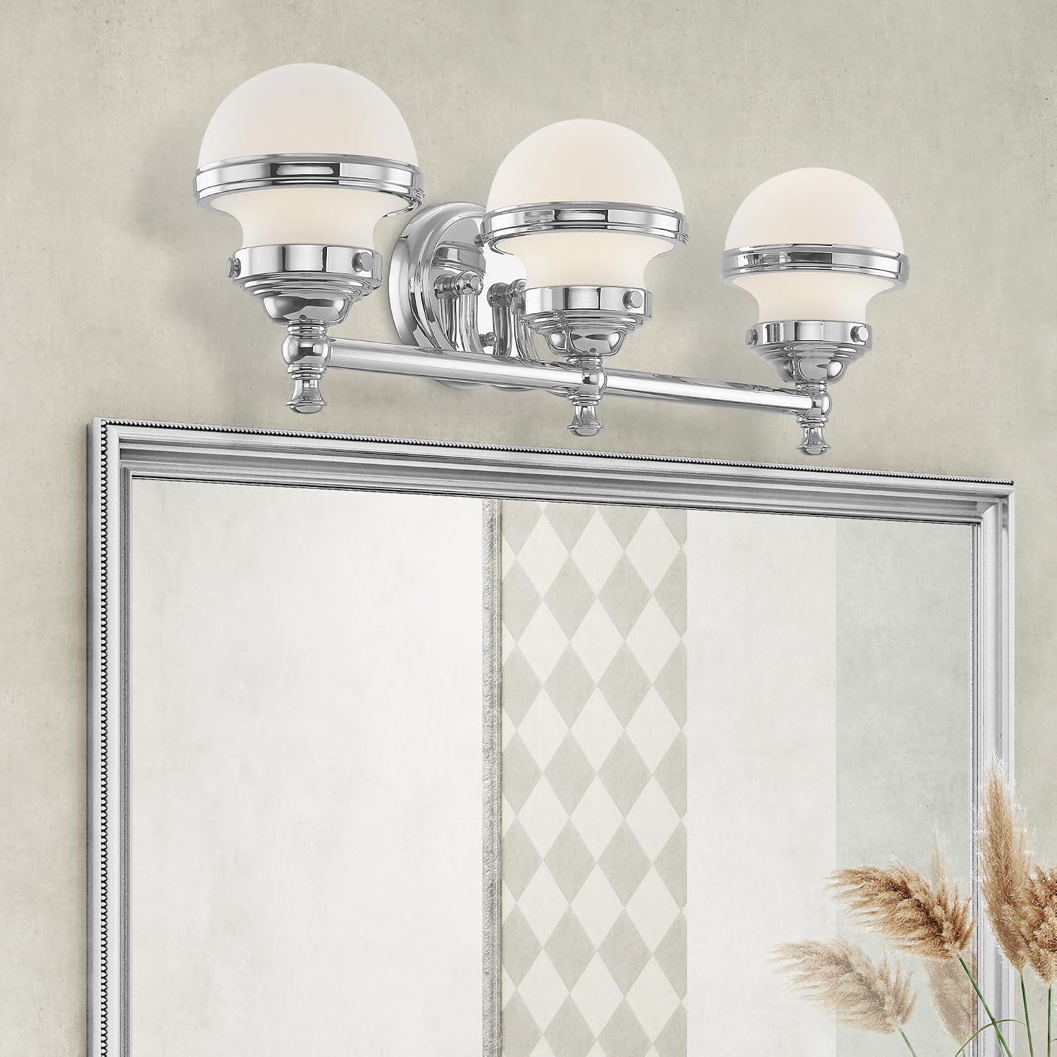 Livex Lighting 5713-05 Oldwick 3 Polished Chrome Bath Light, 24 x 7.25 x 8.25