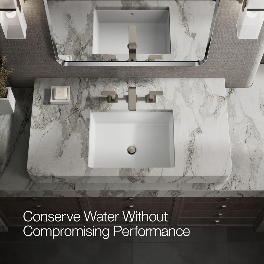 Kohler 23484-4-BN Parallel® Widespread Bathroom Sink Faucet, 1.2 gpm, Vibrant Brushed Nickel
