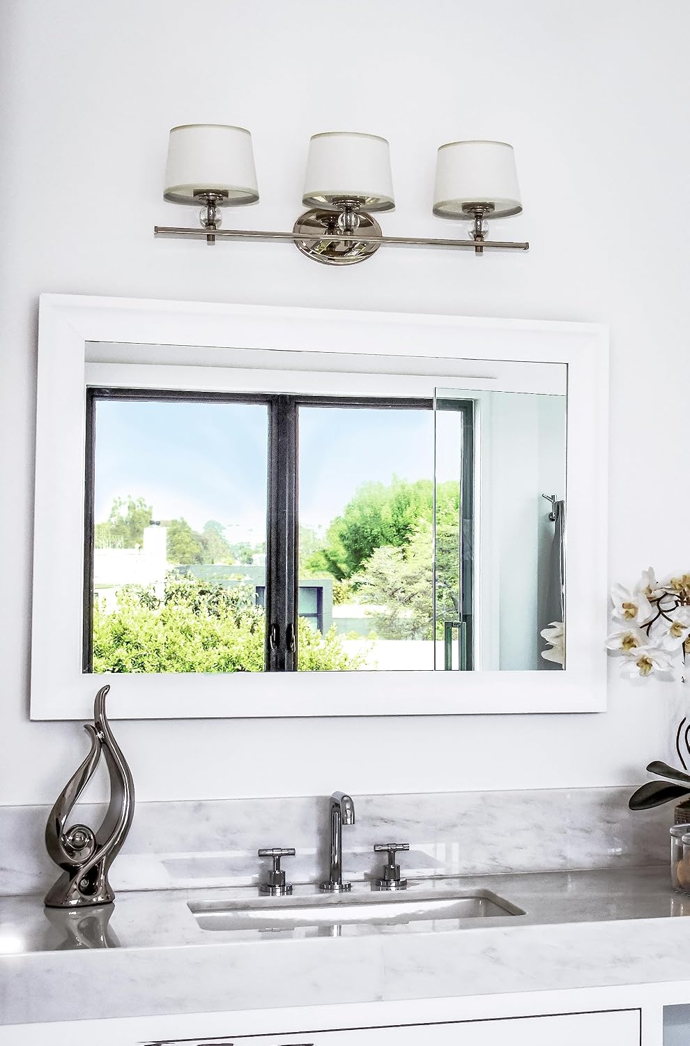 Maxim Lighting Rondo 2-Light Bath Vanity Light | Polished Nickel Finish | Transitional Indoor Light Fixture | Ideal for Bathrooms & Powder Rooms | Dimmable Damp Rated | 12762WTPN