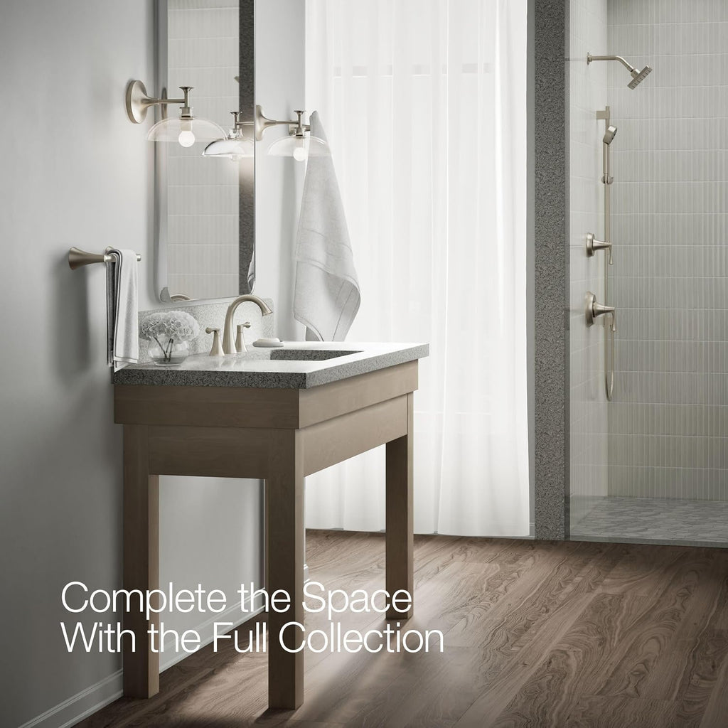 Kohler 35953-4-BN Buckley™ Widespread Bathroom Sink Faucet, 1.2 gpm, Vibrant Brushed Nickel
