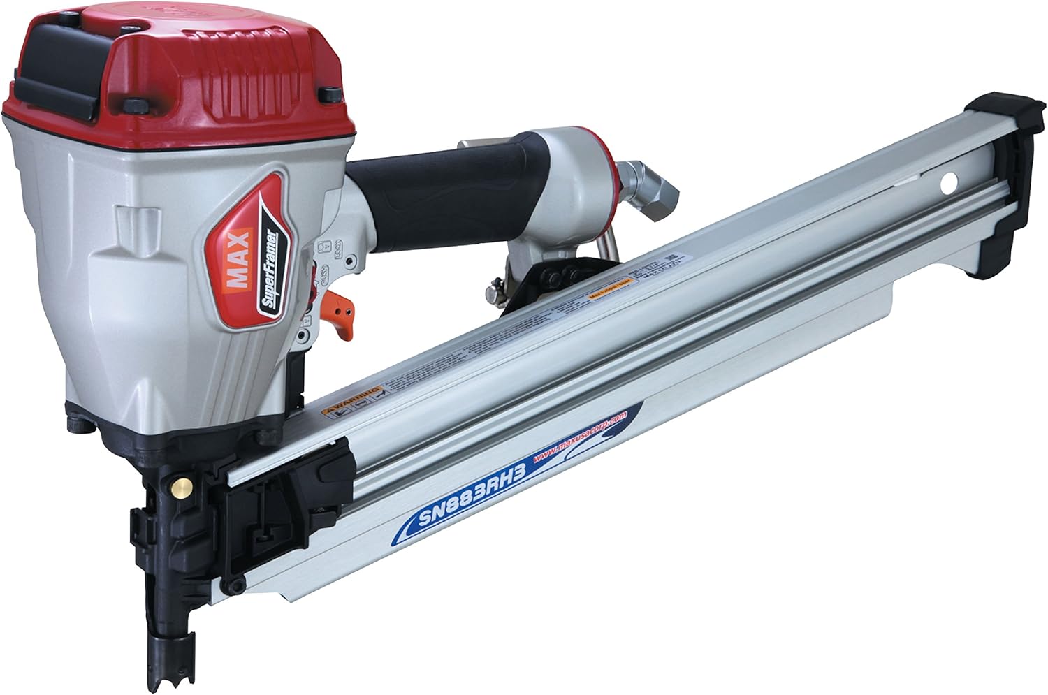 MAX USA CORP SuperFramer SN883RH3 21 Degree Framing Full Round Head Stick Nailer up to 3-1/4'