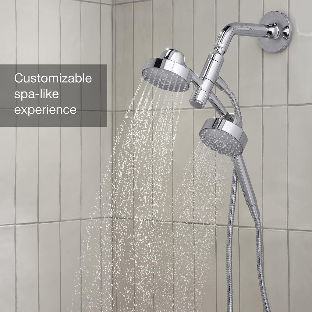 KOHLER K-23218-CP Awaken 2-in-1 Multifunction Shower Combo Kit, Durable Materials, Versatile Spray, Polished Chrome