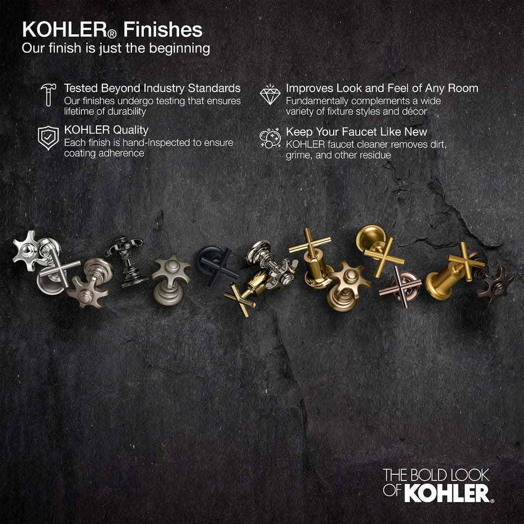 Kohler K-TS97074-4Y-CP Pitch Rite-Temp Bath and Shower Trim Kit, 2.5 GPM, Polished Chrome
