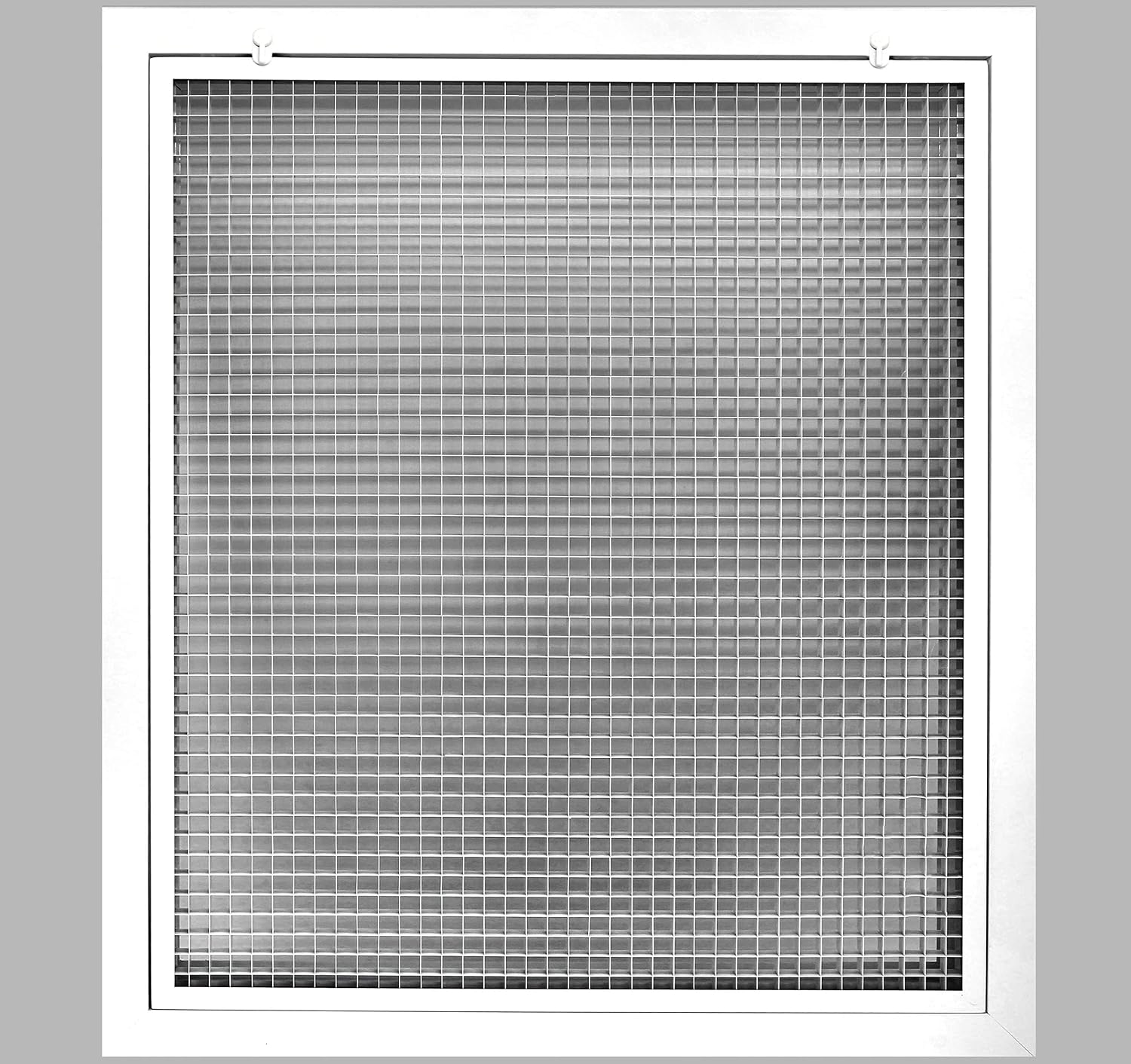 20' x 22' Cube Core Eggcrate Return Air Filter Grille for 1' Filter - Aluminum - White [Outer Dimensions: 22.5' x 24.5]