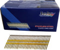 3-1/2' Inch by 0.131-1000 Pcs. per Carton Type 304 Stainless Steel - 21 Degree (Fits 20-22 Degree Nailers) Plastic Strip - Ring Shank - Full Head Nails