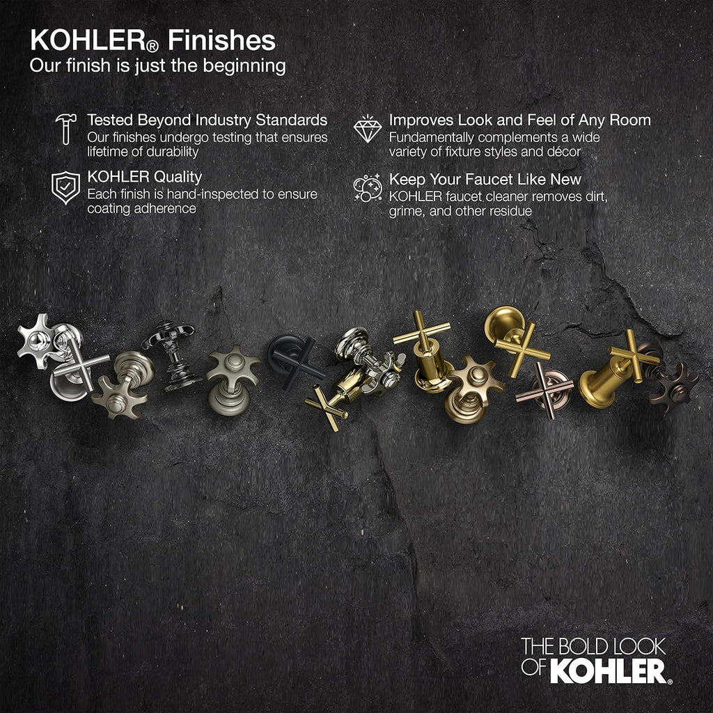 Kohler TS396-4-CP Devonshire(R) Rite-Temp(R) Shower Valve Trim with Lever Handle And 2.5 gpm Showerhead, Polished Chrome