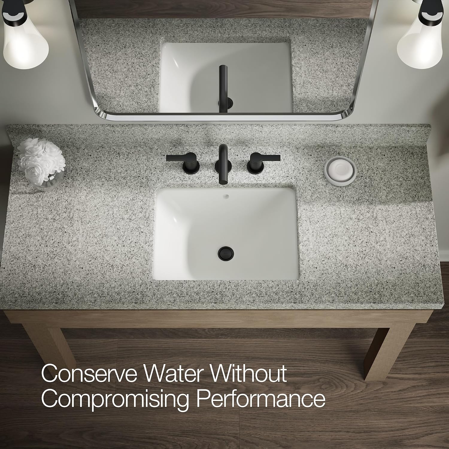 KOHLER K-33592-4-BN Elate® Widespread Bathroom Sink Faucet, Enhanced Flow, Durable Construction, Easy Installation, Bathroom Faucets, 1.2 GPM, Vibrant Brushed Nickel