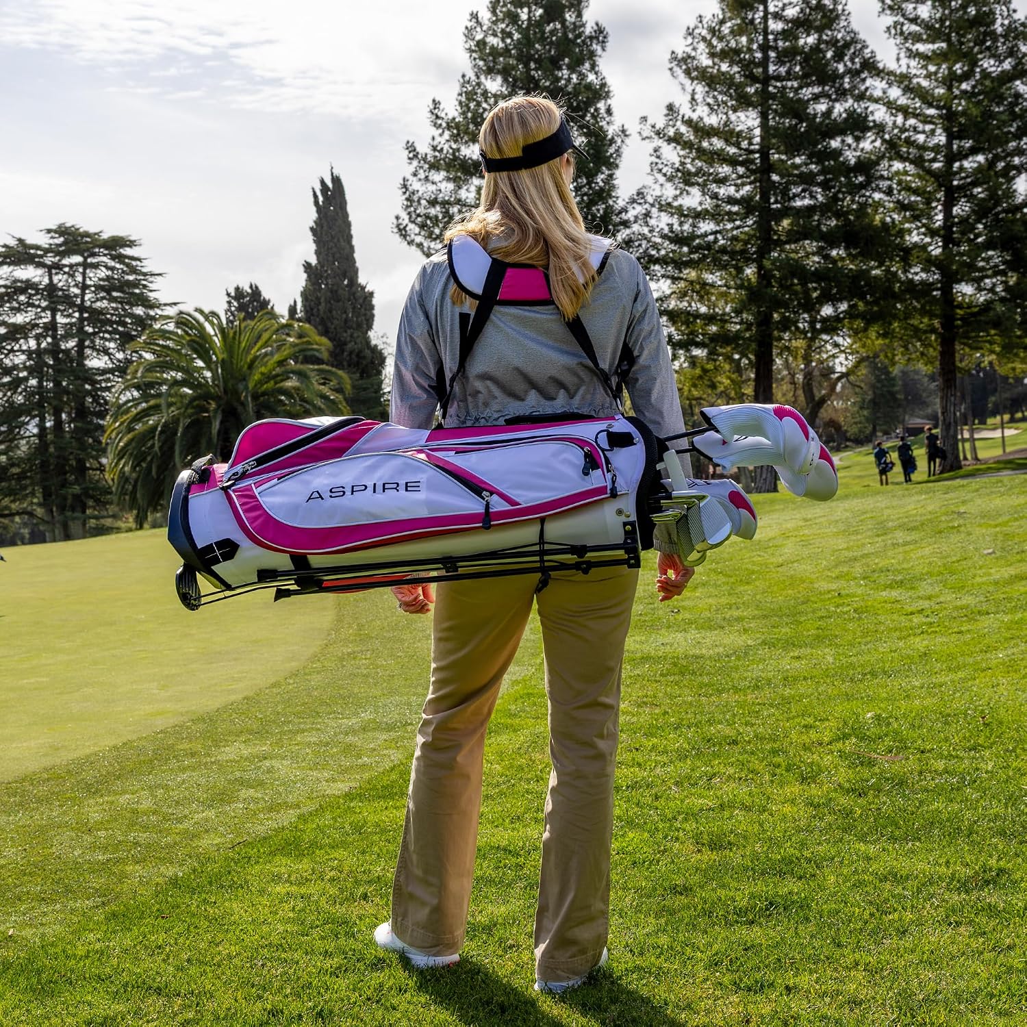 Aspire X1 Womens Golf Clubs Full Set – Driver, Fairway, Hybrid, 6-PW Irons, Putter, Stand Bag & Headcovers - Graphite Shafts - Right Handed