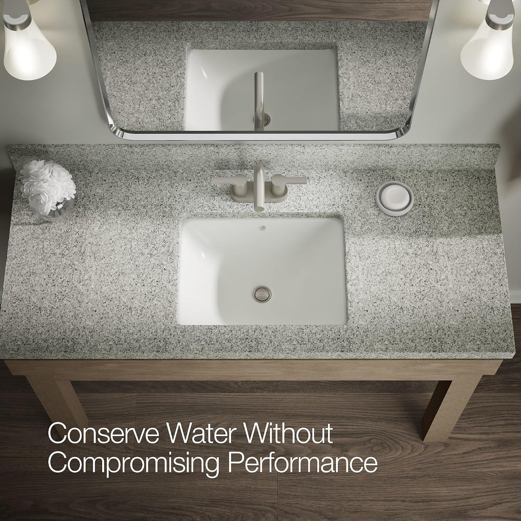 KOHLER K-33591-4-2MB Elate® Centerset Bathroom Sink Faucet, Bathroom Faucets, 1.2 GPM, Vibrant Brushed Moderne Brass