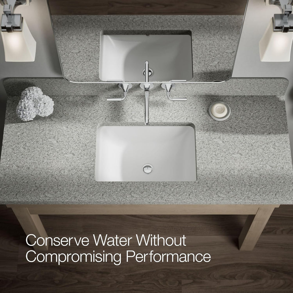 Kohler T26439-4-CP Tone Wall-Mount Bathroom Sink Faucet Set, Bathroom Faucet with Two Lever Handles, Polished Chrome