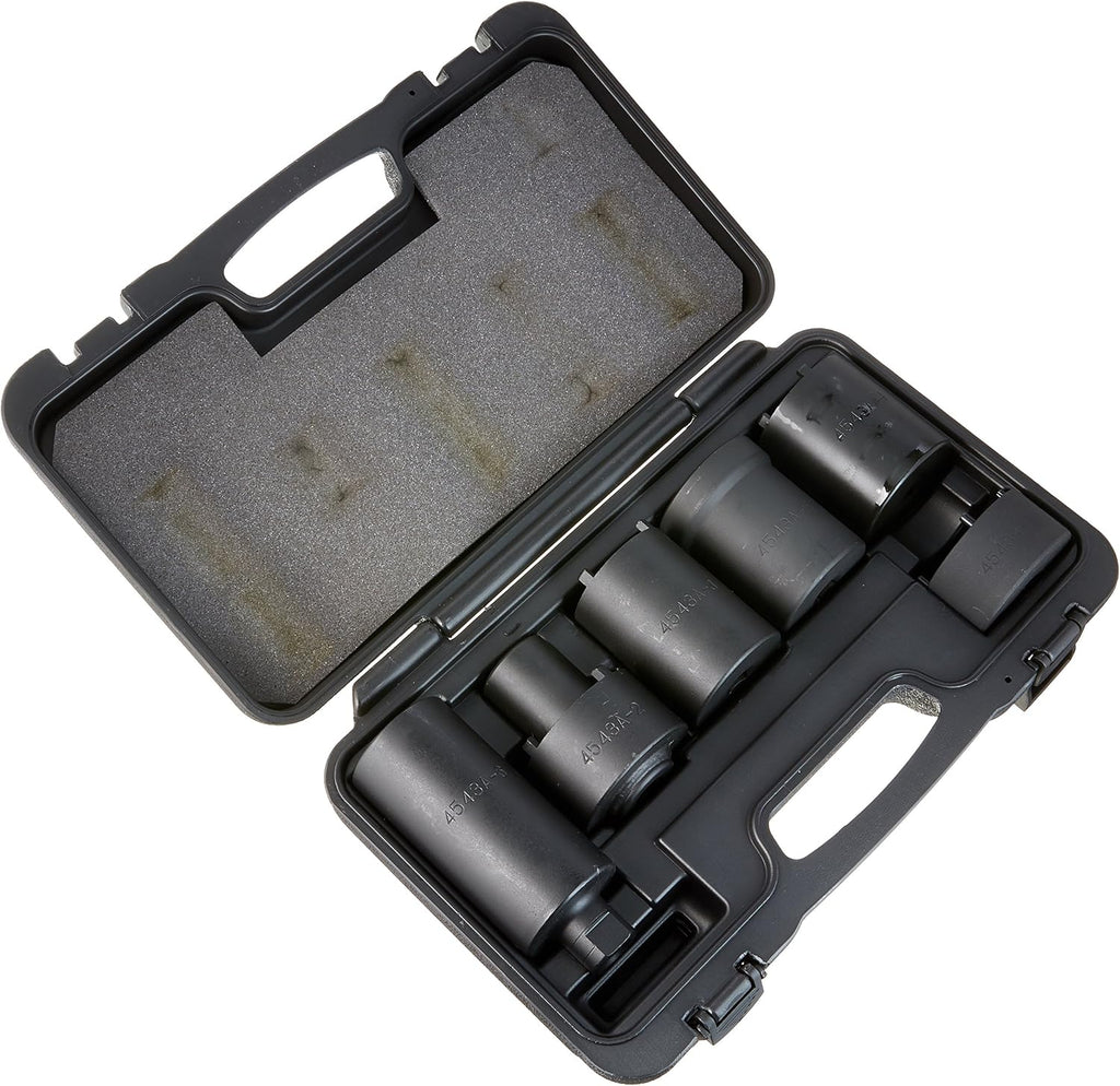 OTC 4543A 6-Piece 4WD Spindle Nut Socket Set - Compatible with Most SUV and Light Truck Applications; 1/2' Square Drive Allows Use of Torque Wrench, Ratchet, or Breaker Bar; Includes Storage Case