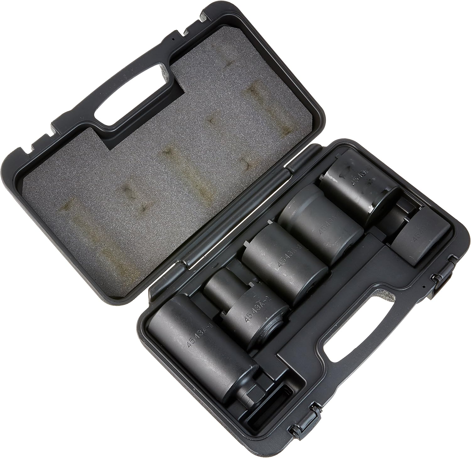 OTC 4543A 6-Piece 4WD Spindle Nut Socket Set - Compatible with Most SUV and Light Truck Applications; 1/2' Square Drive Allows Use of Torque Wrench, Ratchet, or Breaker Bar; Includes Storage Case