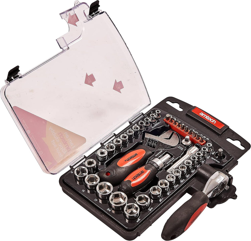 Amtech I1100 45 Piece Stubby Tool Set