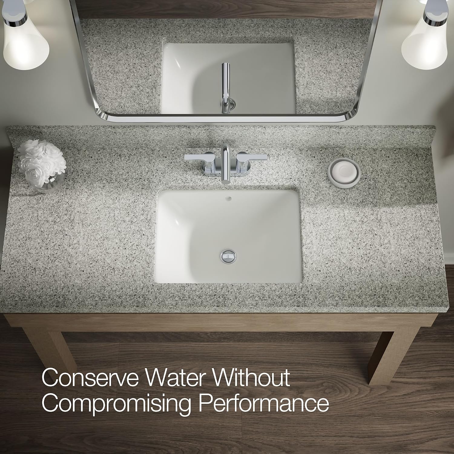KOHLER K-33591-4-2MB Elate® Centerset Bathroom Sink Faucet, Bathroom Faucets, 1.2 GPM, Vibrant Brushed Moderne Brass