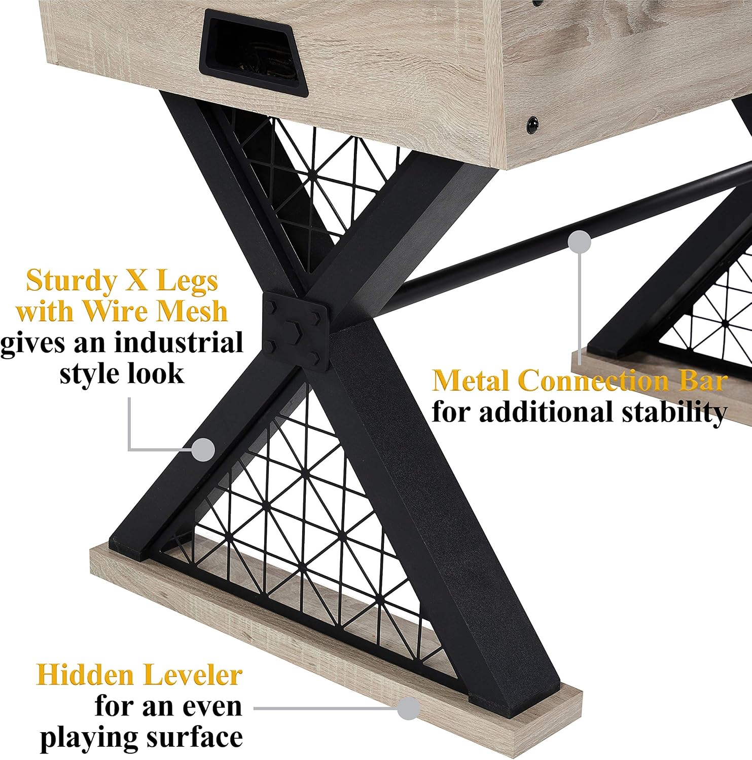 Barrington Foosball Multiple Styles Soccer Foosball Tables, Durable & Stylish Designs with Tabletop Sports Soccer Balls, Perfect for Family Game Rooms
