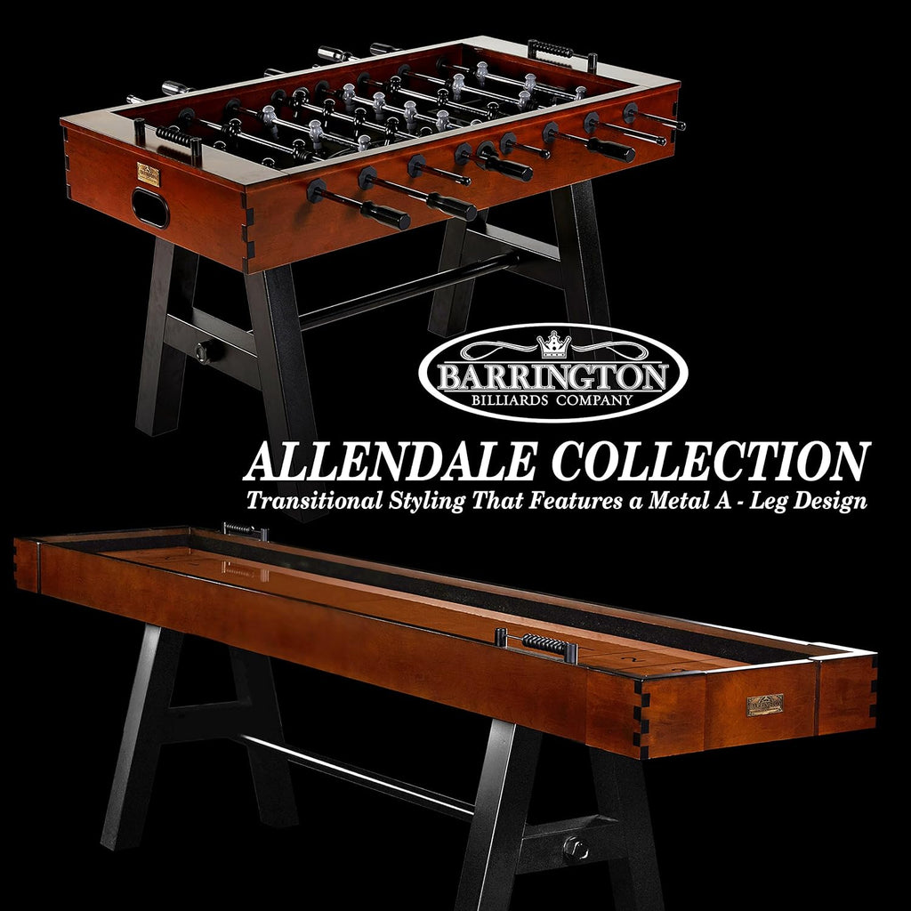 Barrington Foosball Multiple Styles Soccer Foosball Tables, Durable & Stylish Designs with Tabletop Sports Soccer Balls, Perfect for Family Game Rooms