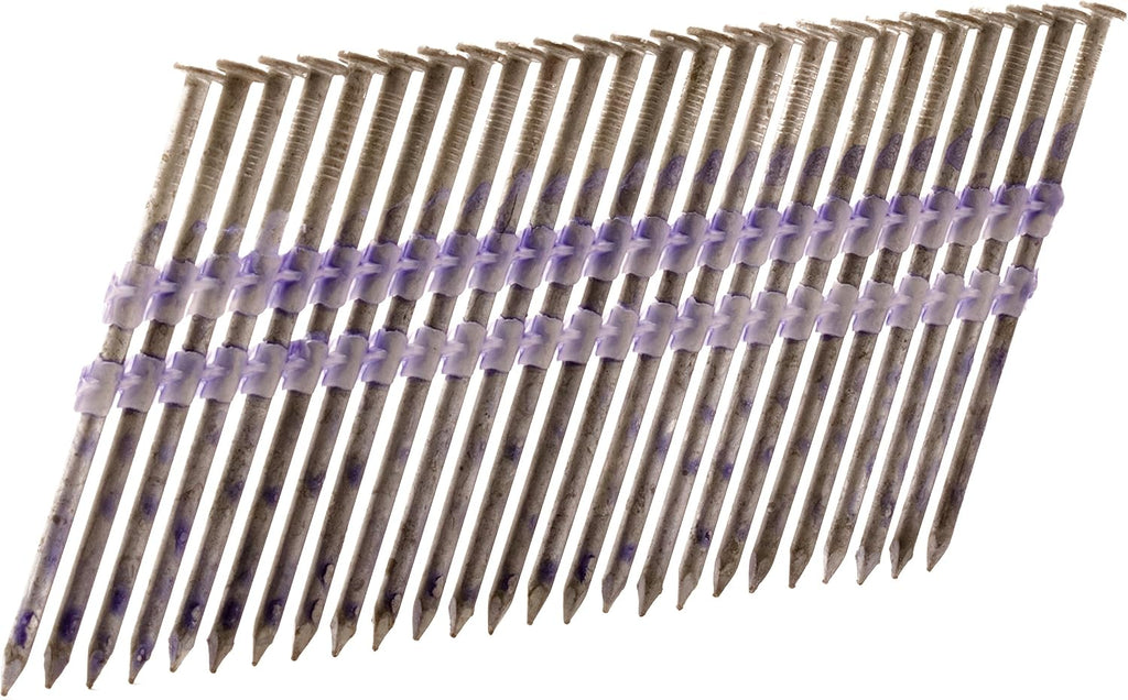 Metabo HPT Framing Nails | 3-1/2 In. x .131 | 21 Degree | Full Round Head | Hot Dipped Galvanized | Smooth Shank | Plastic Strip | 4,000 Count | 10164HPT