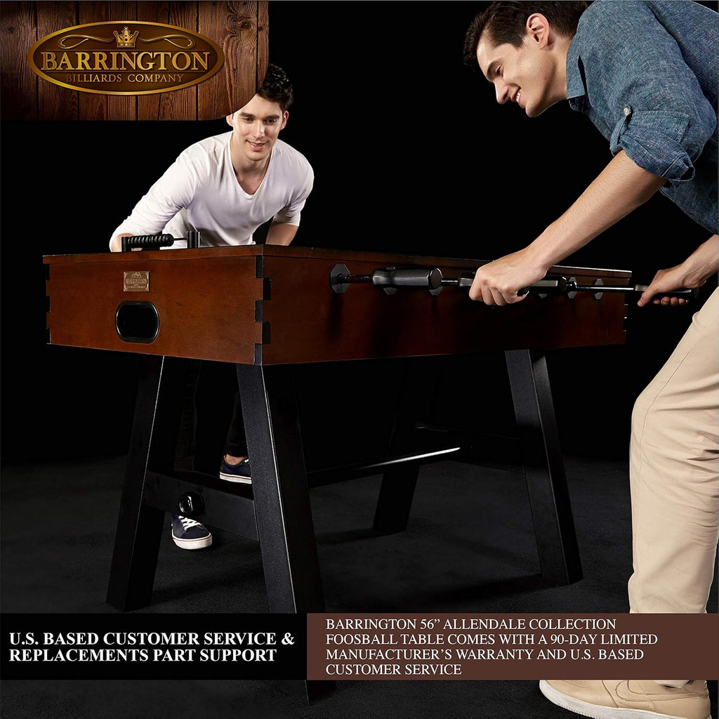 Barrington Foosball Multiple Styles Soccer Foosball Tables, Durable & Stylish Designs with Tabletop Sports Soccer Balls, Perfect for Family Game Rooms
