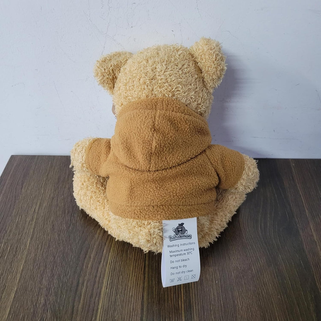 hahalemon Plush Teddy Bear Home Decor Ornament with Hoodie, Bedroom & Gift Use, 19.7 Inches