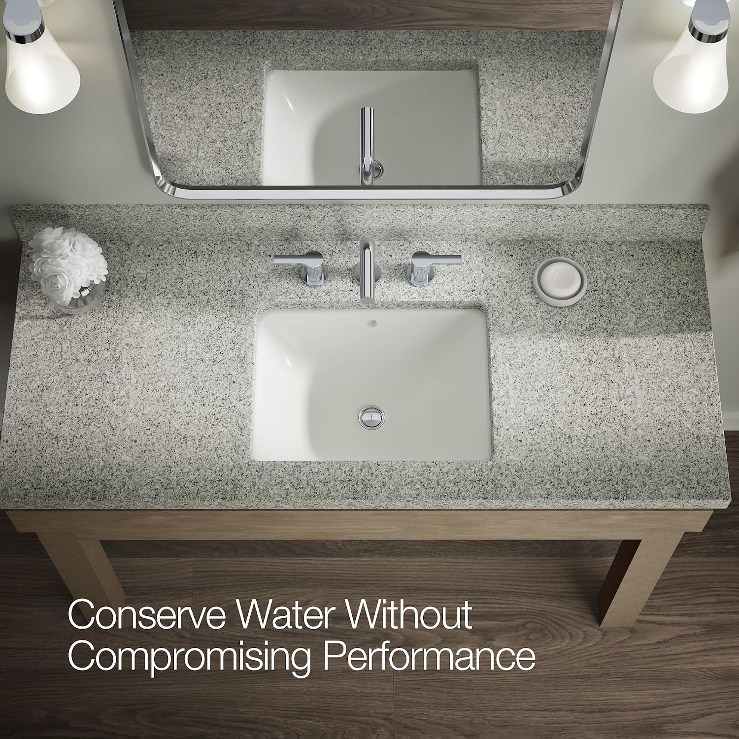 KOHLER K-33592-4-BN Elate® Widespread Bathroom Sink Faucet, Enhanced Flow, Durable Construction, Easy Installation, Bathroom Faucets, 1.2 GPM, Vibrant Brushed Nickel