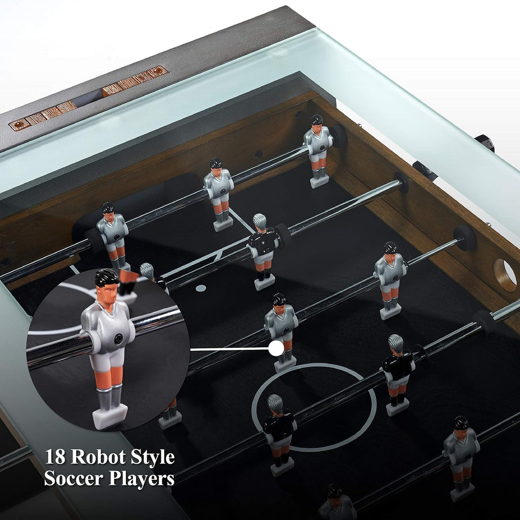 Barrington Foosball Multiple Styles Soccer Foosball Tables, Durable & Stylish Designs with Tabletop Sports Soccer Balls, Perfect for Family Game Rooms
