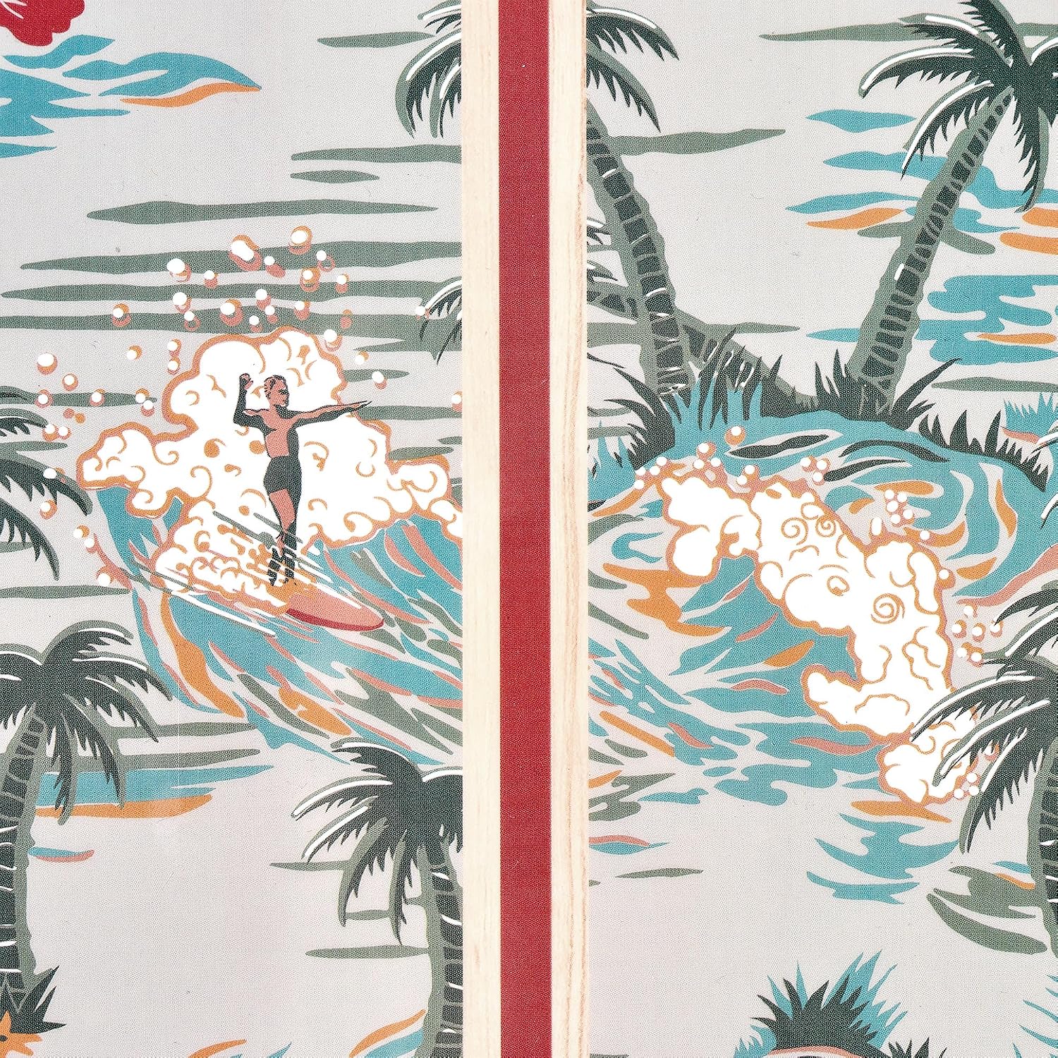 American Art Decor Kona Coast by Reyn Spooner 50th State Island Paradise Surfboard Plaque - 8' x 24'