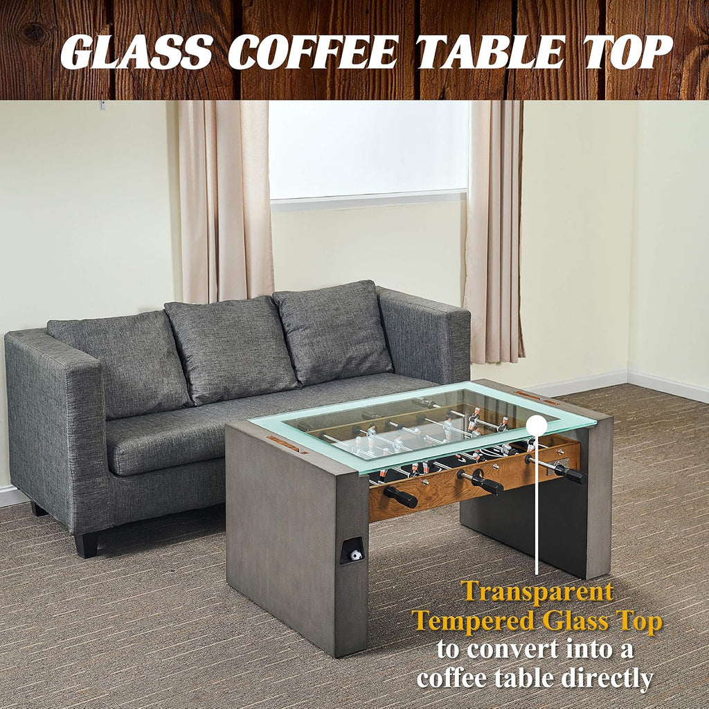 Barrington Foosball Multiple Styles Soccer Foosball Tables, Durable & Stylish Designs with Tabletop Sports Soccer Balls, Perfect for Family Game Rooms